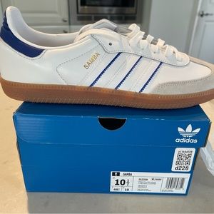 Adidas Samba Lucid Blue, Men’s 10.5. BRAND NEW, In Box, with tags